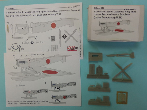 Conversion set for Japanese navy type Hansa Reconnaisance seaplane (HB W29) for Toko/Eastern Express kit RD-ACR.042