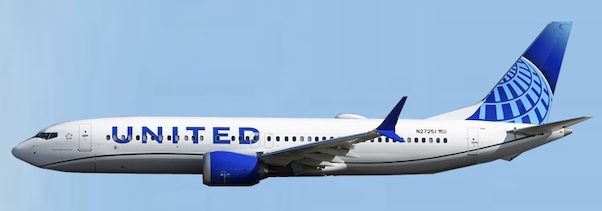 Boeing 737 MAX 8 United Airlines N27251 AC411022