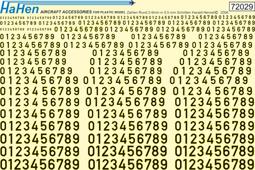 Luftwaffe, Marine & Heer Zahlen (Numbers) Round) Hh72029