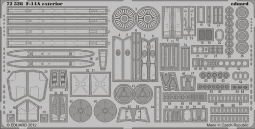 Detailset F14A Tomcat exterior (Hobby Boss) E72-526