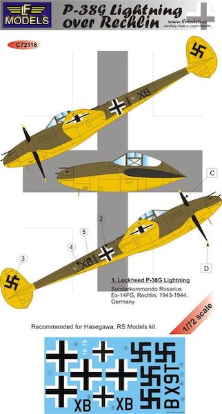 P38G Lightning over Rechlin c72116
