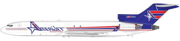 B727-200 (AmeriJet) N395AJ With Stand IF722N395AJ