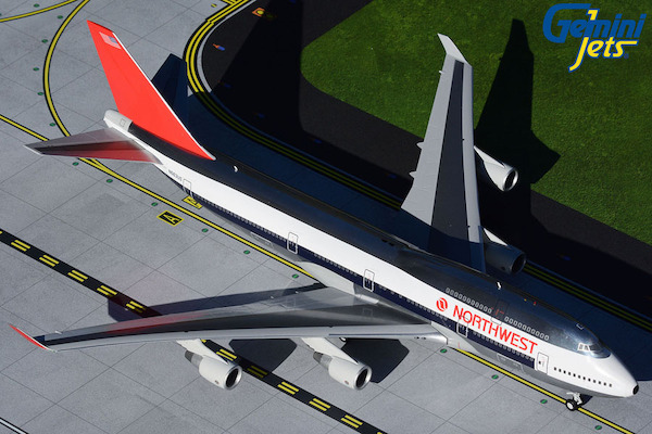 Boeing 747-400 Northwest Airlines N663US (polished 1980s livery) G2NWA909