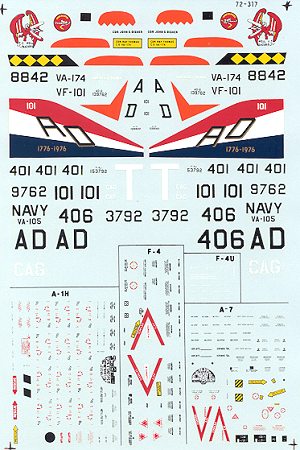 72-317 Carrier Air Wing 5 (F4,A7) CAW5 72-317