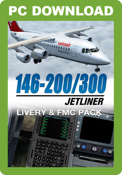 146-200/300 Jetliner Livery & FMC Expansion Pack (download version FSX) J3F000094-D