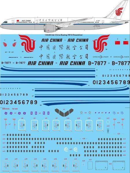 TOPTIERHOBBY 1/200 Boeing 787-9 Air China Decals 