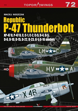 Republic P-47 Thunderbolt XP47B, P47B,C,D,G  9788366148147