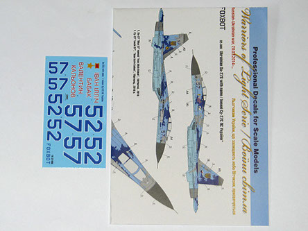 Sukhoi Su27S Ukrainian AF Digital Bortnumbers with Name  FOX32-006