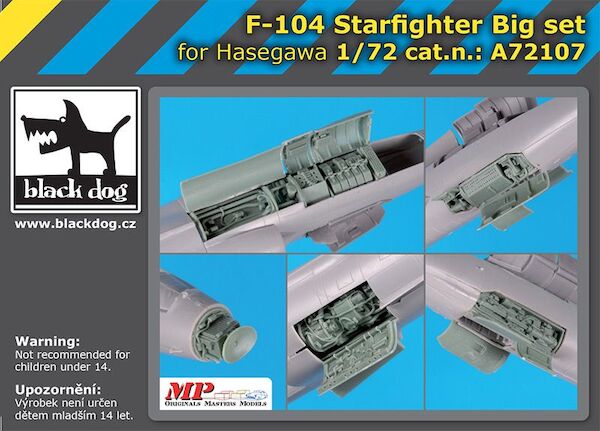 Lockheed F104 Starfighter Big Set (Hasegawa) A72107