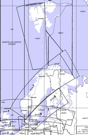 Low Altitude Enroute Chart Europe LO 7/8 Scandinavia E (LO) 7/8