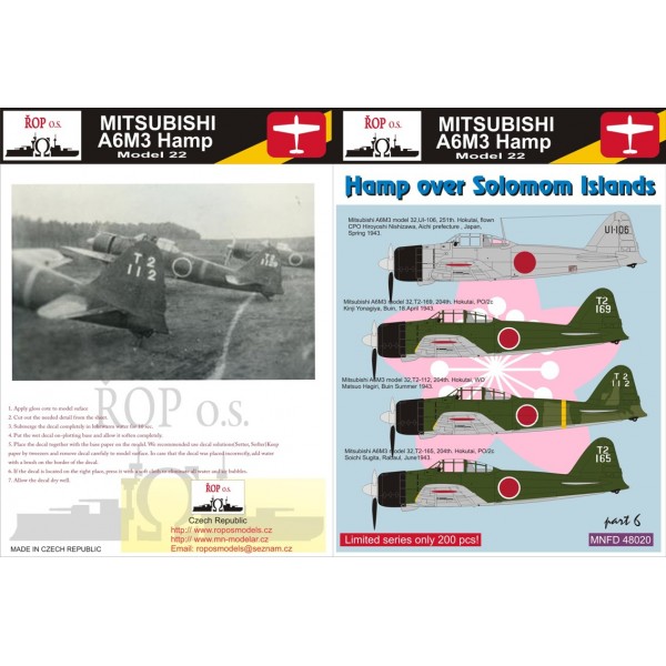 Hamp over the Solomon Islands (A6M-3 Model 22 Hamp) MNFD48020
