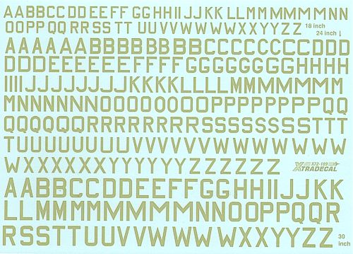 RAF Sky Code Letters (18, 24,30 Inch) X72189