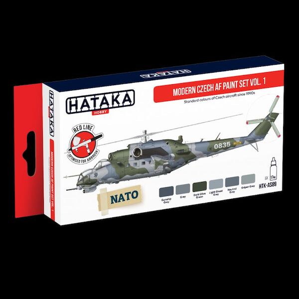 Modern Czech Air force paint set Vol 1 (6 colours) HTK-AS89