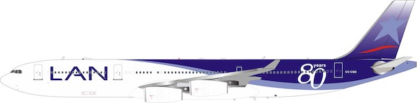 Airbus A340-300 LAN Airlines CC-CQG With Stand IF343LAN002
