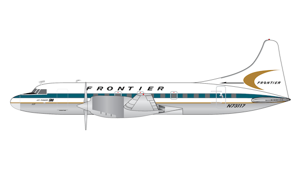 Convair CV580 Frontier Airlines N73117 GJFFT1263