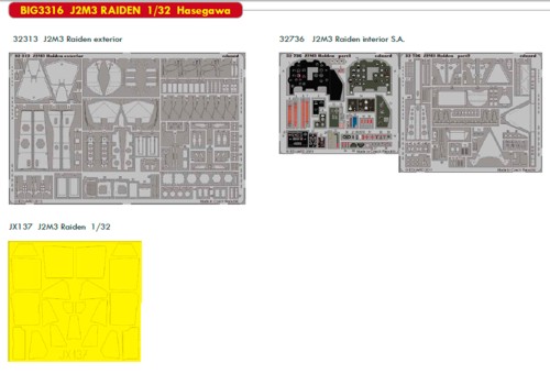 Detailset J2M3 Raiden