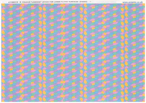 German Lozenge 5 colours joined pattern for lower surfaces - Faded ATT32019