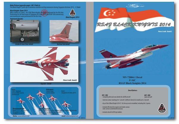 Singapore Black Knights F16C Fighting Falcons (2014) MV-48004-1
