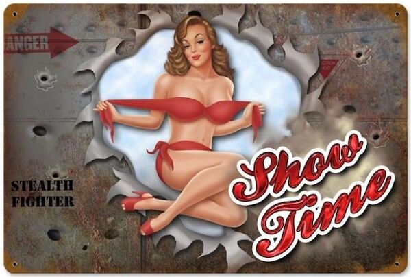 Showtime Metal Sign - pin up PTS-LETH010