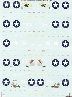 72-675 Curtiss P40E Kittyhawks (49FG: 7FS, 8FS, 9FS) 72-675