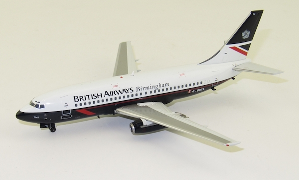 B737-200 (British Airways Birmingham) G-BKYL With Stand B-732-BA-06