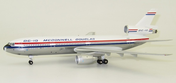 Douglas DC10-30 MC Donnell Douglas N10DC with stand and 50th anniversary coin polished IF-DC10-50