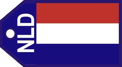 Netherlands flag baggage tag TAG313
