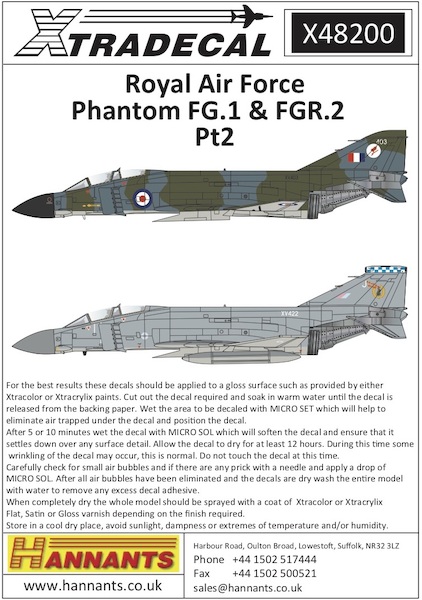 McDonnell Douglas Phantom FG1 and FGR2 part 2 X48200