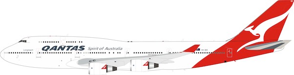 Boeing 747-400 Qantas Farewell Flight VH-OEE with stand and collectors coin QANTAS747FAREWELL