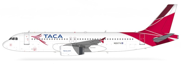 Airbus A320-200 TACA Airlines N682TA With Stand EA320N682TA