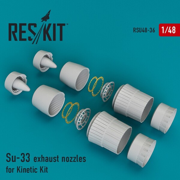 Sukhoi Su33 Flanker exhaust Nozzle upgrade set (Kinetic) RSU48-0036