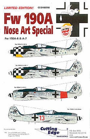 Focke Wulf FW190A-6/7 Nose art Special CED48098
