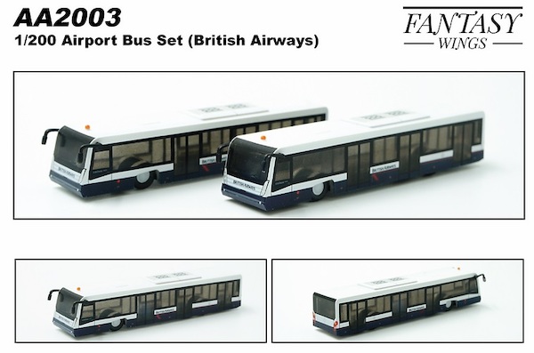 Airport Accessories Airport Bus British Airways Set of 2 AA2003