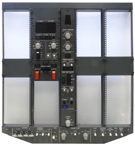 B737 ICS FWD Overhead Panel Kit (Frame, Electrical, Light and Bright Panel) OVH737NG_FWD_ST
