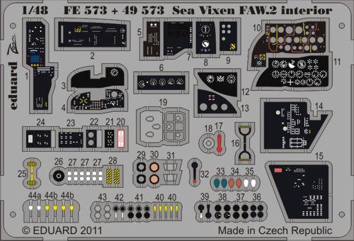Detailset Sea Vixen FAW2 Self Adhesive (Airfix) E49-573