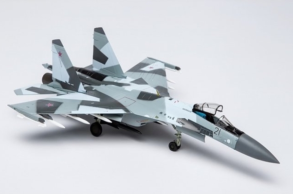 SU-35 heavy fighter jet (Camo) Russian Air Force AF1-0116A