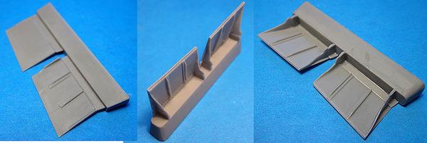 Messerschmitt Bf109F Radiator Flaps (Zvezda) VDS48052