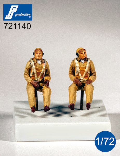 US Navy Pilots seated in a/c (WWII) 721140
