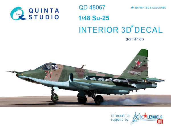 Sukhpoi Su25 Frogfoot Interior 3D Decal for KP/SMER QD48067