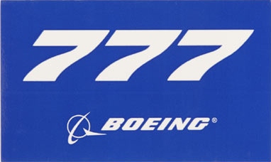 777 Blue Sticker STICK 777 BLUE