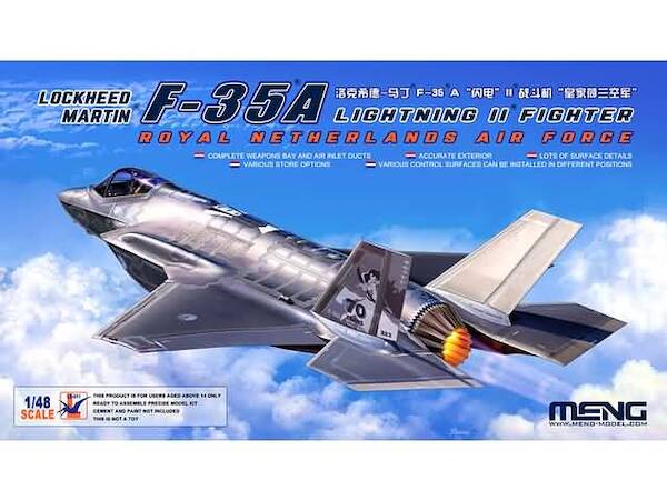 Lockheed Martin F-35A Lightning II Fighter (70 years 323sq Royal Netherlands Air Force) (SPECIAL X-MAS OFFER- WAS EURO 57,95) LAST STOCKS  LS011