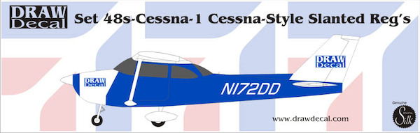 Cessna Slanted Registrations 48-CESSNA-1