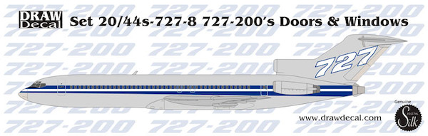 Boeing 727-200 doors and windows 10-727-8