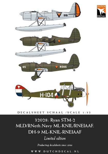 Ryan STM-2 (MLD, ML-KNIL/RNEIAF), DH9 (ML-KNIL, RNEIAF) DD32028