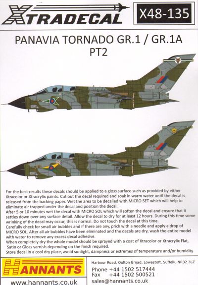 Panavia Tornado GR.1/GR.1A Pt.2 X48135