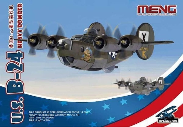 Meng Kids US B24 Heavy Bomber egg Plane 006