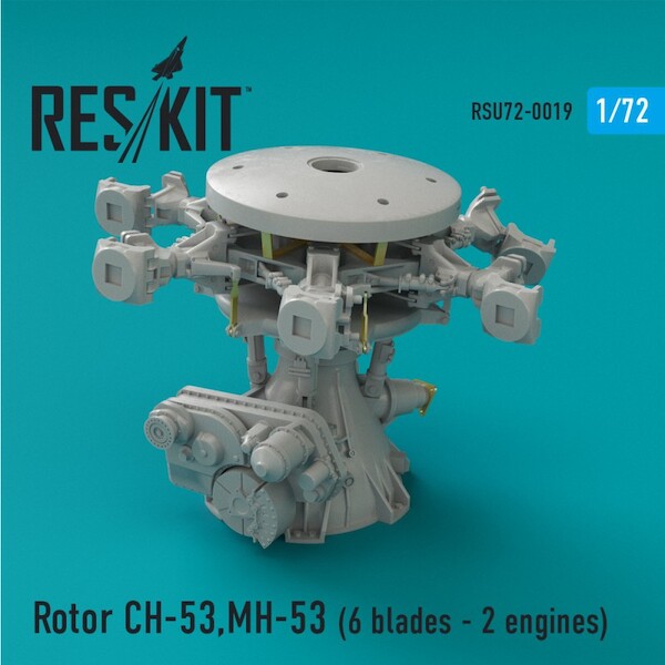 Sikorsky H53 Rotor upgrade and detail set (6 blades with 2 engines version) RSU72-0019