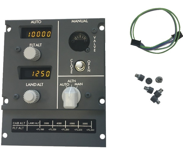 B737 ICS FWD Overhead Panel Kit (Digital Press Controller Panel) VALVE737_NG