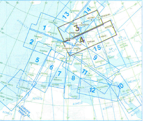 High Altitude Enroute Chart Europe HI 3/4: South Sweden, South Finland, Denmark, Poland, West Russia E(HI)3/4 E-HI-3-4