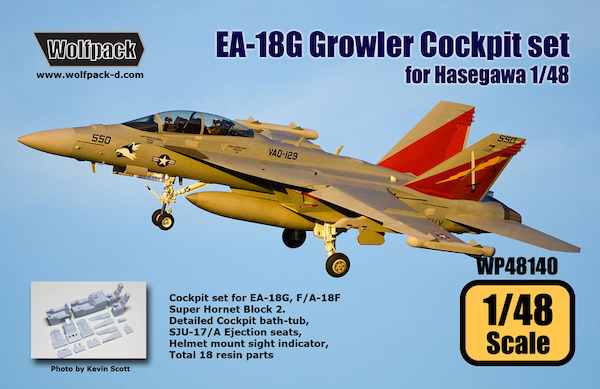 EA18G Growler Cockpit set (Hasegawa) WP48140